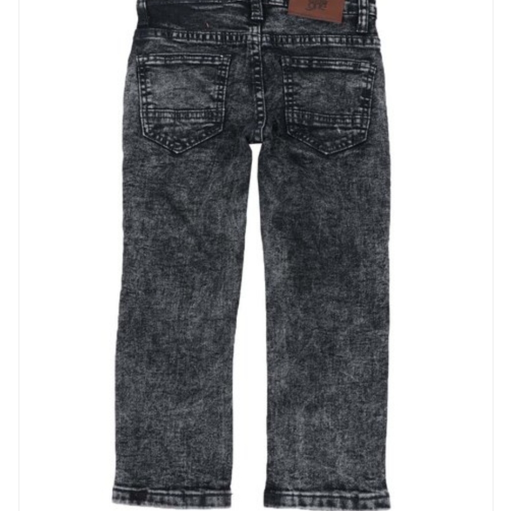 Washed moto jeans - Picture 2 of 5